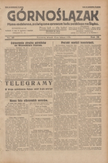 Górnoślązak : pismo codzienne, poświęcone sprawom ludu polskiego na Śląsku.R.28, nr 35 (12 lutego 1929) + dod.