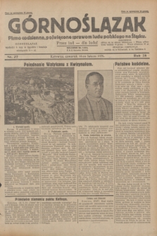 Górnoślązak : pismo codzienne, poświęcone sprawom ludu polskiego na Śląsku.R.28, nr 37 (14 lutego 1929) + dod.
