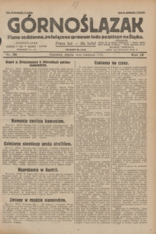 Górnoślązak : pismo codzienne, poświęcone sprawom ludu polskiego na Śląsku.R.28, nr 86 (13 kwietnia 1929) + dod.