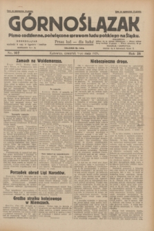 Górnoślązak : pismo codzienne, poświęcone sprawom ludu polskiego na Śląsku.R.28, nr 107 (9 maja 1929) + dod.