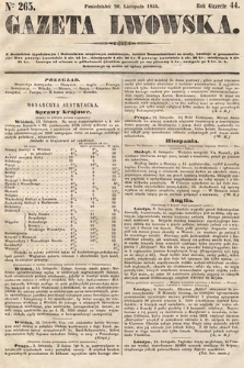 Gazeta Lwowska. 1854, nr 265