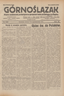 Górnoślązak : pismo codzienne, poświęcone sprawom ludu polskiego na Śląsku.R.28, nr 238 (15 października 1929) + dod.