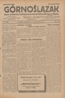 Górnoślązak : pismo codzienne, poświęcone sprawom ludu polskiego na Śląsku.R.28, nr 246 (24 października 1929) + dod.