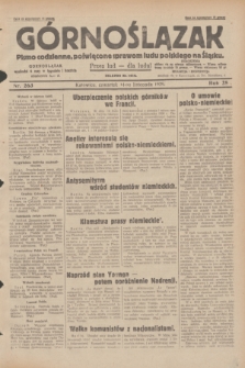 Górnoślązak : pismo codzienne, poświęcone sprawom ludu polskiego na Śląsku.R.28, nr 263 (14 listopada 1929) + dod.