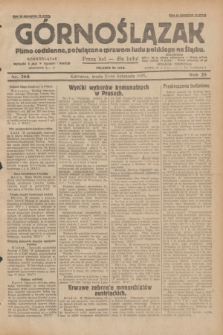 Górnoślązak : pismo codzienne, poświęcone sprawom ludu polskiego na Śląsku.R.28, nr 268 (20 listopada 1929) + dod.