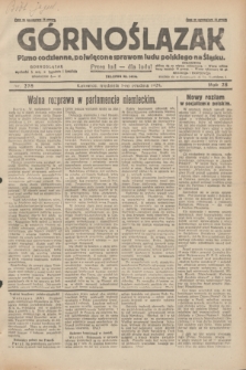 Górnoślązak : pismo codzienne, poświęcone sprawom ludu polskiego na Śląsku.R.28, nr 278 (1 grudnia 1929) + dod.