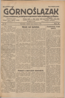 Górnoślązak : pismo codzienne, poświęcone sprawom ludu polskiego na Śląsku.R.29, nr 3 (4 stycznia 1930) + dod.