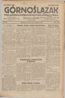 Górnoślązak : pismo codzienne, poświęcone sprawom ludu polskiego na Śląsku.R.29, nr 16 (21 stycznia 1930) + dod.