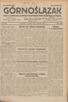 Górnoślązak : pismo codzienne, poświęcone sprawom ludu polskiego na Śląsku.R.29, nr 18 (23 stycznia 1930) + dod.