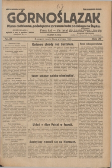 Górnoślązak : pismo codzienne, poświęcone sprawom ludu polskiego na Śląsku.R.29, nr 23 (29 stycznia 1930) + dod.