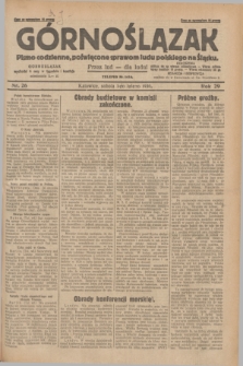 Górnoślązak : pismo codzienne, poświęcone sprawom ludu polskiego na Śląsku.R.29, nr 26 (1 lutego 1930) + dod.