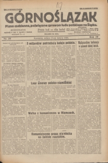 Górnoślązak : pismo codzienne, poświęcone sprawom ludu polskiego na Śląsku.R.29, nr 38 (15 lutego 1930) + dod.