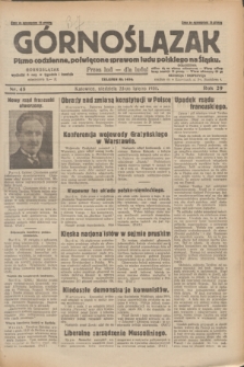 Górnoślązak : pismo codzienne, poświęcone sprawom ludu polskiego na Śląsku.R.29, nr 45 (23 lutego 1930) + dod.