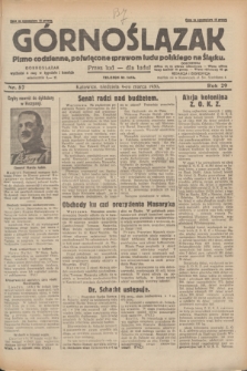 Górnoślązak : pismo codzienne, poświęcone sprawom ludu polskiego na Śląsku.R.29, nr 57 (9 marca 1930) + dod.