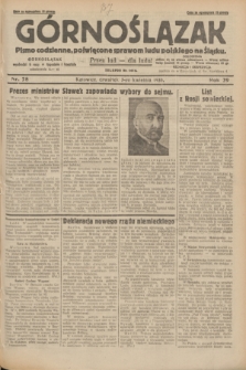 Górnoślązak : pismo codzienne, poświęcone sprawom ludu polskiego na Śląsku.R.29, nr 78 (3 kwietnia 1930) + dod.