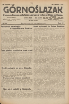 Górnoślązak : pismo codzienne, poświęcone sprawom ludu polskiego na Śląsku.R.29, nr 90 (17 kwietnia 1930) + dod.