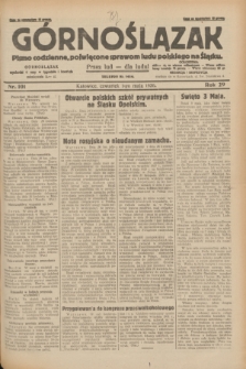 Górnoślązak : pismo codzienne, poświęcone sprawom ludu polskiego na Śląsku.R.29, nr 101 (1 maja 1930) + dod.
