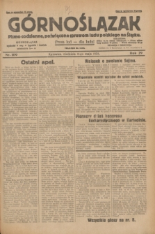 Górnoślązak : pismo codzienne, poświęcone sprawom ludu polskiego na Śląsku.R.29, nr 109 (11 maja 1930) + dod.