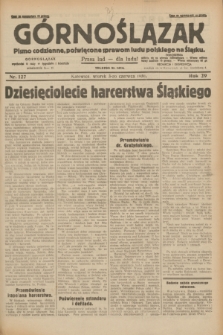 Górnoślązak : pismo codzienne, poświęcone sprawom ludu polskiego na Śląsku.R.29, nr 127 (3 czerwca 1930) + dod.