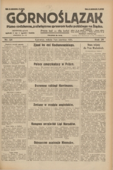 Górnoślązak : pismo codzienne, poświęcone sprawom ludu polskiego na Śląsku.R.29, nr 131 (7 czerwca 1930) + dod.