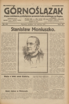 Górnoślązak : pismo codzienne, poświęcone sprawom ludu polskiego na Śląsku.R.29, nr 132 (8 czerwca 1930) + dod.