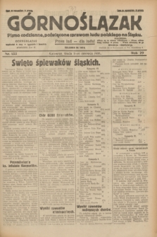 Górnoślązak : pismo codzienne, poświęcone sprawom ludu polskiego na Śląsku.R.29, nr 133 (11 czerwca 1930)