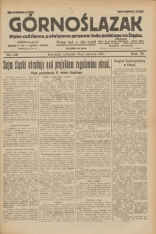 Górnoślązak : pismo codzienne, poświęcone sprawom ludu polskiego na Śląsku.R.29, nr 140 (19 czerwca 1930) + dod.