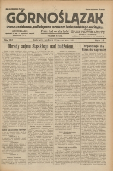 Górnoślązak : pismo codzienne, poświęcone sprawom ludu polskiego na Śląsku.R.29, nr 142 (22 czerwca 1930) + dod.