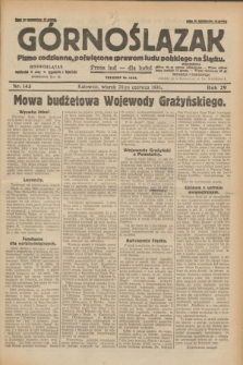 Górnoślązak : pismo codzienne, poświęcone sprawom ludu polskiego na Śląsku.R.29, nr 143 (24 czerwca 1930) + dod.