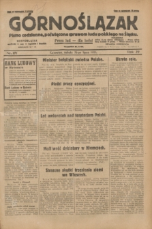 Górnoślązak : pismo codzienne, poświęcone sprawom ludu polskiego na Śląsku.R.29, nr 171 (26 lipca 1930) + dod.