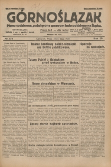 Górnoślązak : pismo codzienne, poświęcone sprawom ludu polskiego na Śląsku.R.29, nr 174 (30 lipca 1930) + dod.