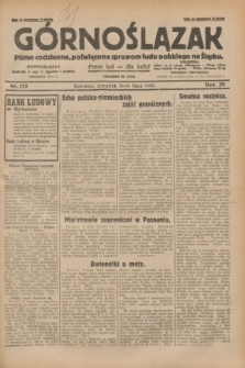 Górnoślązak : pismo codzienne, poświęcone sprawom ludu polskiego na Śląsku.R.29, nr 175 (31 lipca 1930) + dod.