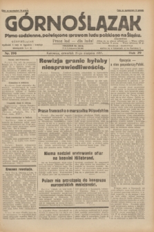 Górnoślązak : pismo codzienne, poświęcone sprawom ludu polskiego na Śląsku.R.29, nr 198 (28 sierpnia 1930) + dod.