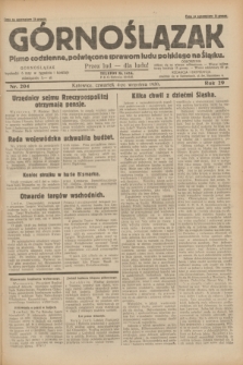 Górnoślązak : pismo codzienne, poświęcone sprawom ludu polskiego na Śląsku.R.29, nr 204 (4 września 1930) + dod.