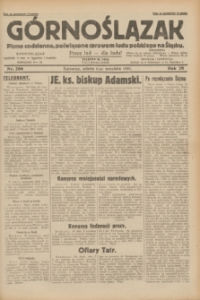 Górnoślązak : pismo codzienne, poświęcone sprawom ludu polskiego na Śląsku.R.29, nr 206 (6 września 1930) + dod.