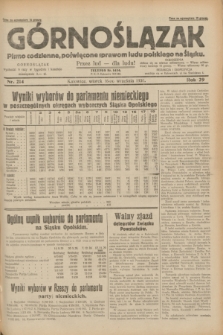 Górnoślązak : pismo codzienne, poświęcone sprawom ludu polskiego na Śląsku.R.29, nr 214 (16 września 1930) + dod.