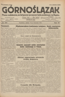 Górnoślązak : pismo codzienne, poświęcone sprawom ludu polskiego na Śląsku.R.29, nr 224 (27 września 1930) + dod.