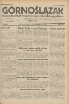 Górnoślązak : pismo codzienne, poświęcone sprawom ludu polskiego na Śląsku.R.29, nr 228 (2 października 1930)