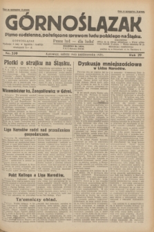 Górnoślązak : pismo codzienne, poświęcone sprawom ludu polskiego na Śląsku.R.29, nr 230 (4 października 1930)