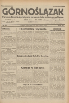 Górnoślązak : pismo codzienne, poświęcone sprawom ludu polskiego na Śląsku.R.29, nr 231 (5 października 1930)