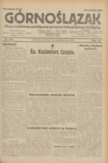 Górnoślązak : pismo codzienne, poświęcone sprawom ludu polskiego na Śląsku.R.29, nr 232 (7 października 1930)