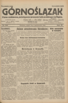 Górnoślązak : pismo codzienne, poświęcone sprawom ludu polskiego na Śląsku.R.29, nr 235 (10 października 1930) + dod.