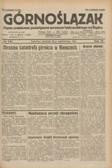 Górnoślązak : pismo codzienne, poświęcone sprawom ludu polskiego na Śląsku.R.29, nr 246 (23 października 1930) + dod.