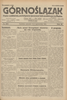 Górnoślązak : pismo codzienne, poświęcone sprawom ludu polskiego na Śląsku.R.29, nr 252 (30 października 1930) + dod.