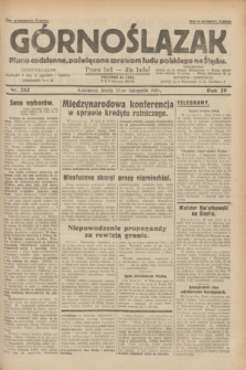 Górnoślązak : pismo codzienne, poświęcone sprawom ludu polskiego na Śląsku.R.29, nr 262 (12 listopada 1930) + dod.