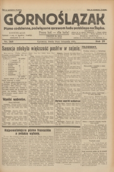Górnoślązak : pismo codzienne, poświęcone sprawom ludu polskiego na Śląsku.R.29, nr 268 (19 listopada 1930)