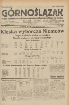 Górnoślązak : pismo codzienne, poświęcone sprawom ludu polskiego na Śląsku.R.29, nr 273 (25 listopada 1930) + dod.