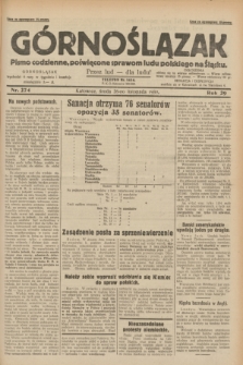 Górnoślązak : pismo codzienne, poświęcone sprawom ludu polskiego na Śląsku.R.29, nr 274 (26 listopada 1930)