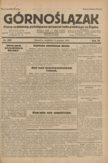 Górnoślązak : pismo codzienne, poświęcone sprawom ludu polskiego na Śląsku.R.29, nr 289 (14 grudnia 1930)