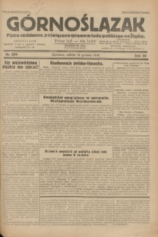 Górnoślązak : pismo codzienne, poświęcone sprawom ludu polskiego na Śląsku.R.29, nr 294 (20 grudnia 1930)